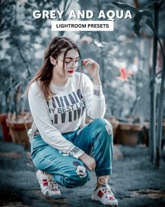 Grey and Aqua Lightroom Presets Pack